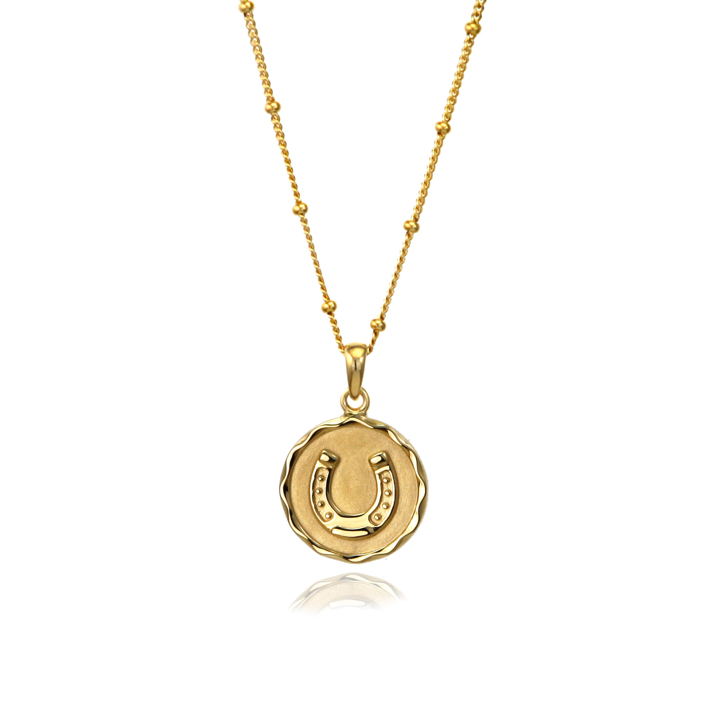 Gold Lucky Horsehoe Necklace