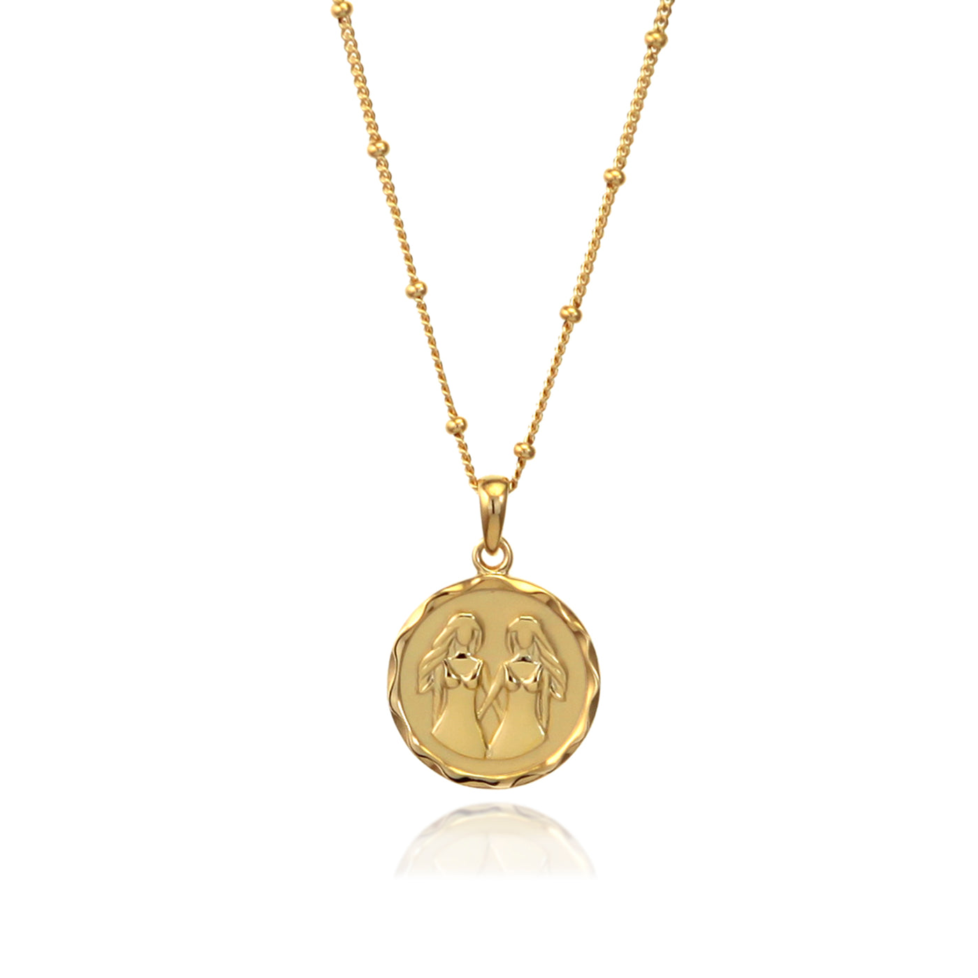 Photo of Gold Gemini Zodiac Necklace