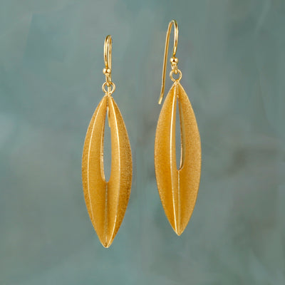 Image of Elliptic Gold Earrings
