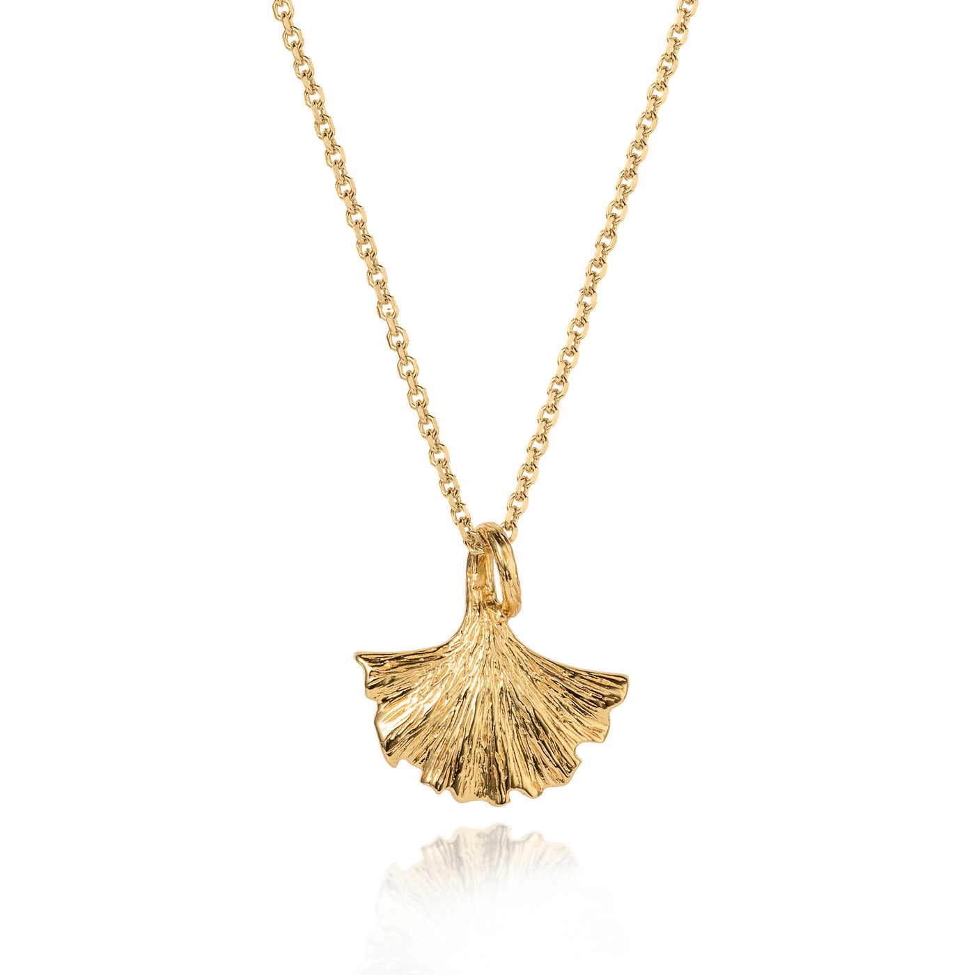 Image of Ginkgo Leaf Gold Pendant
