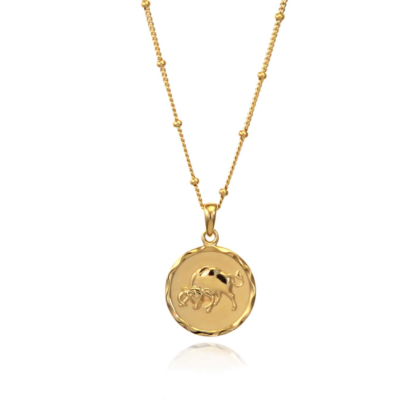 Photo of Gold Taurus Zodiac Necklace