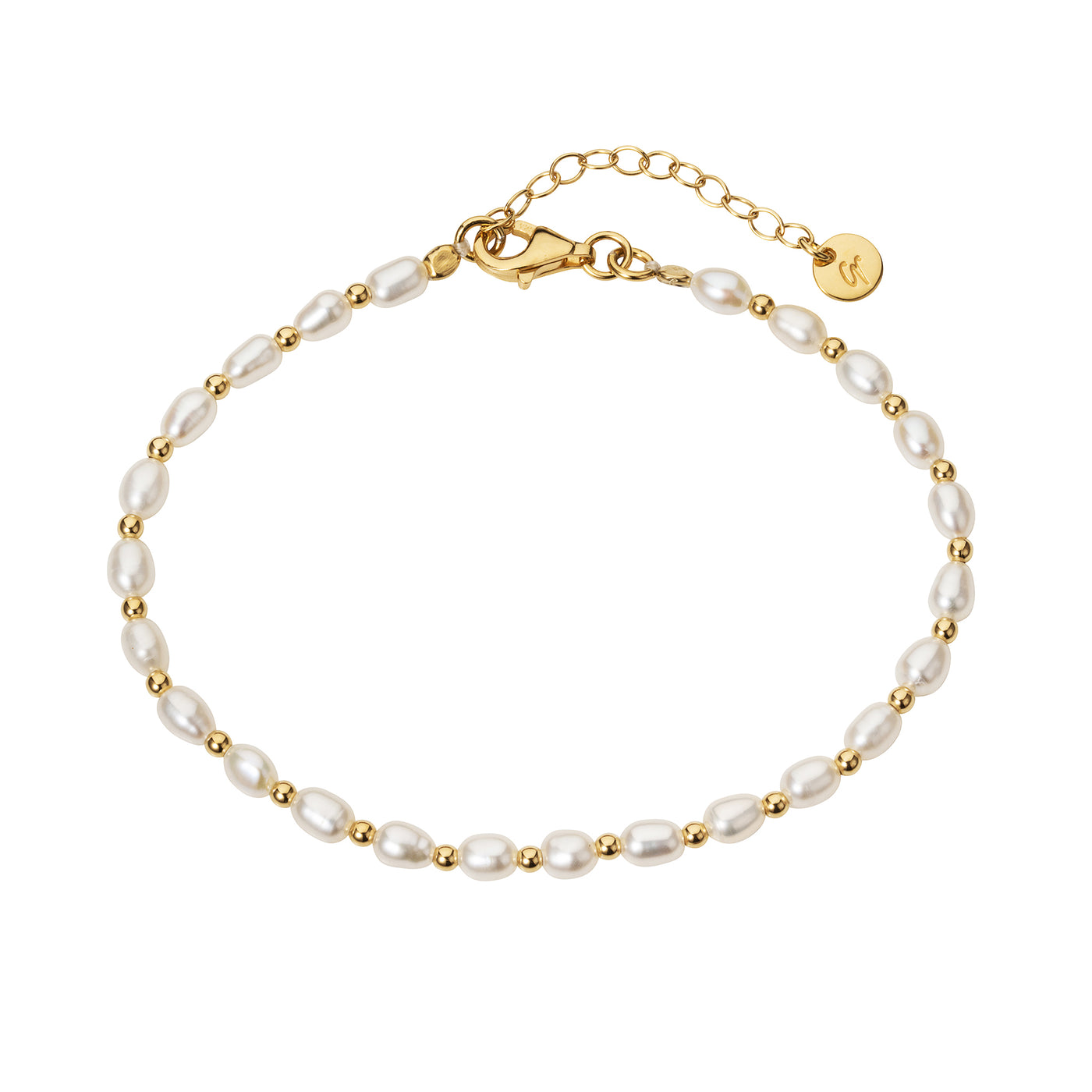 Photo of Gold Freshwater Pearl Bracelet