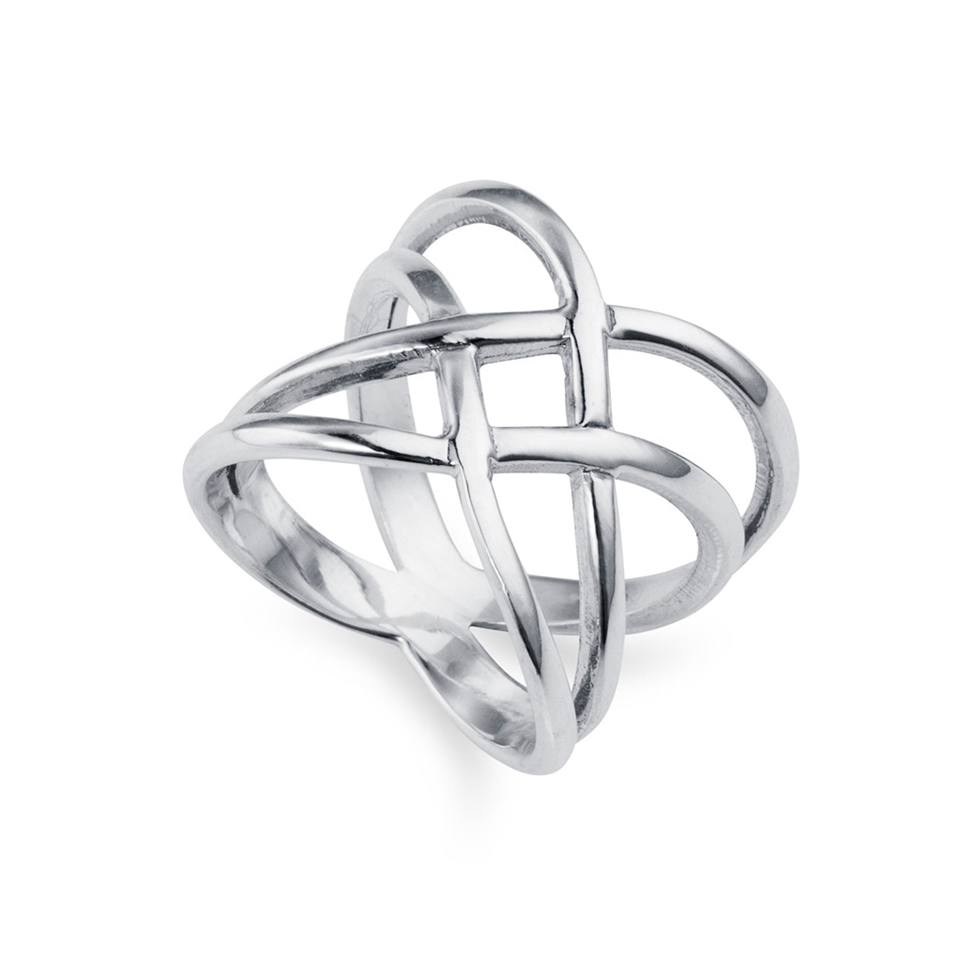 Image of Silver Crossover Ring