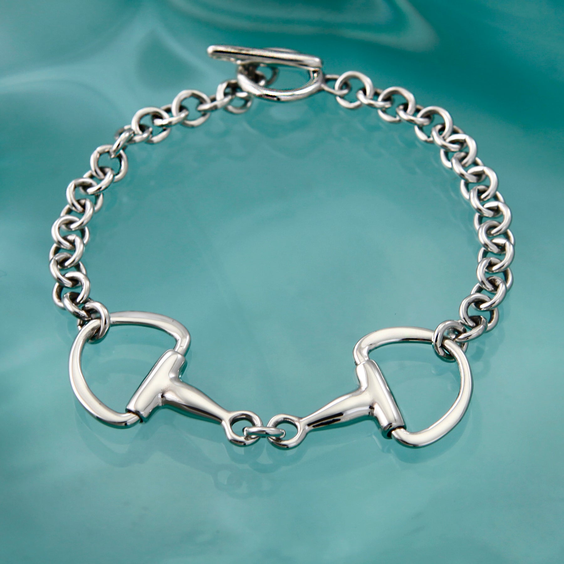 Stainless Steel Equestrian Snaffle Bit Bracelet – Living Horse Tails  Jewellery by Monika