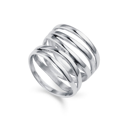 High Wrap Silver Ring