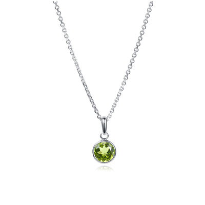 Image of Peridot Pendant in Sterling Silver
