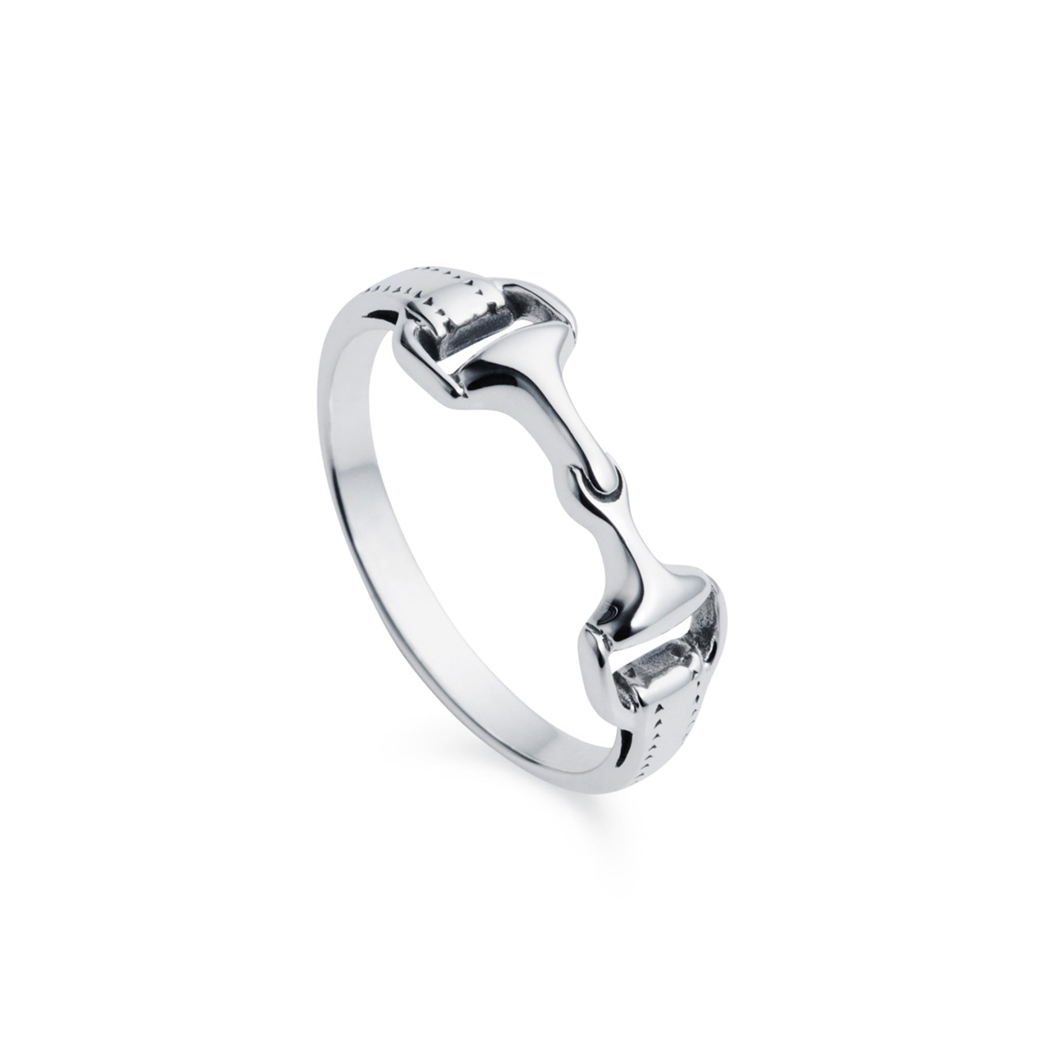 Snaffle Bit Ring In Silver | Christin Ranger Jewellery