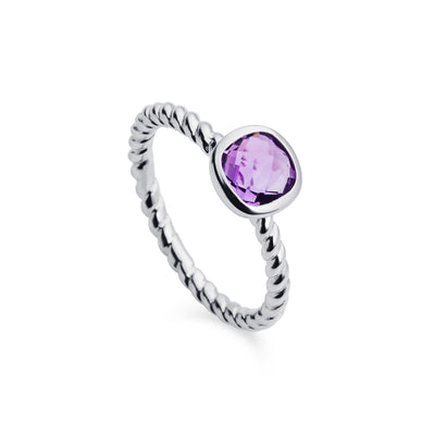 Photo of Amethyst Silver Ring