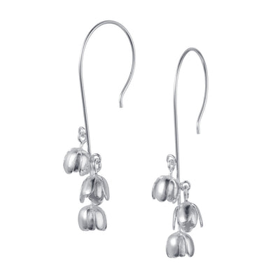 Photo of  Silver Lily of the Valley Flower Earrings